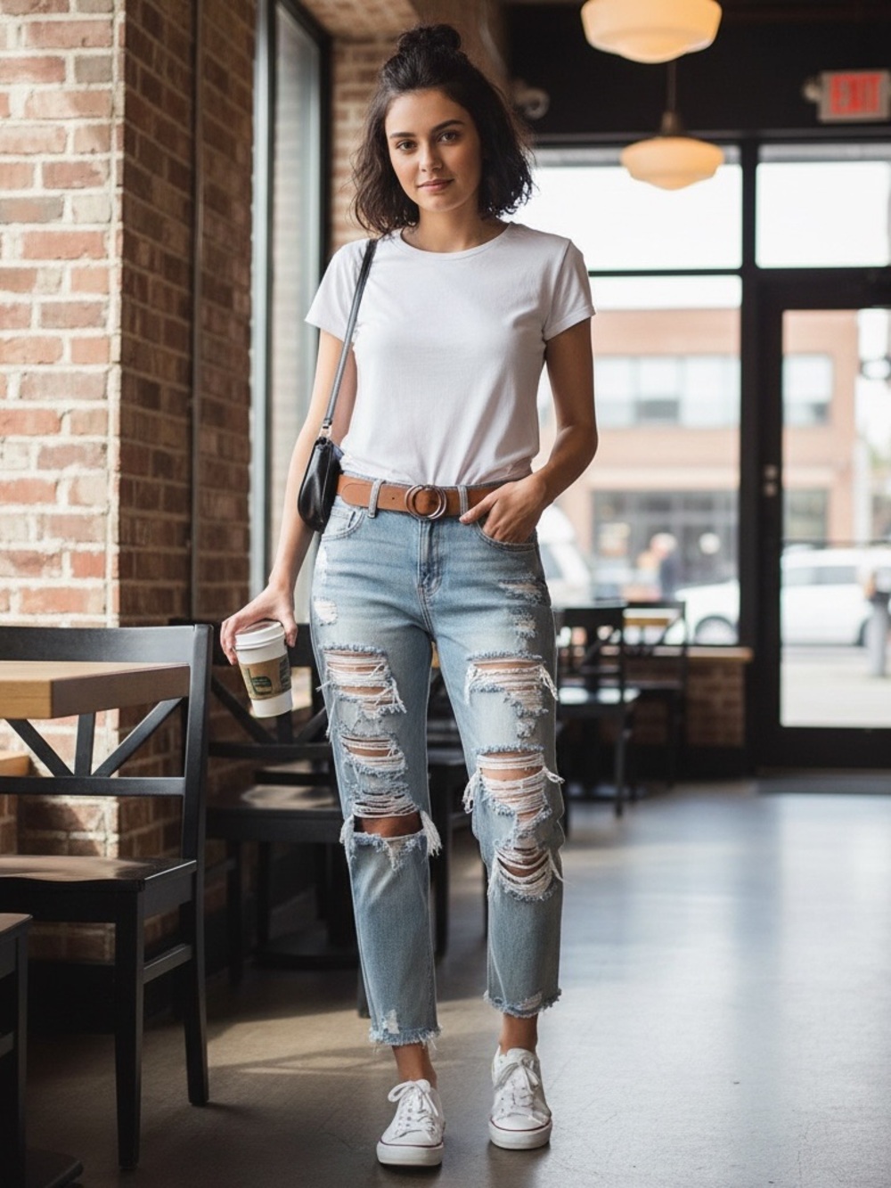CELLO Heavily Distressed Ripped Fray Hem Denim Jeans - Size 3